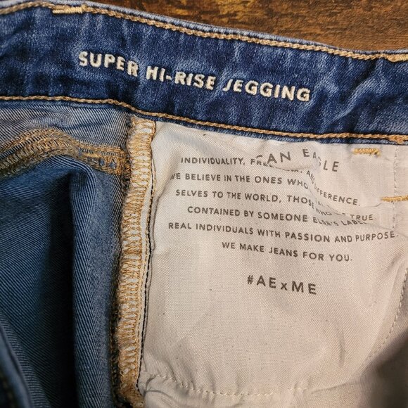 American Eagle Jeans 4 R Jegging 360 Next Level Stretch Super Hi Rise - Picture 5 of 11